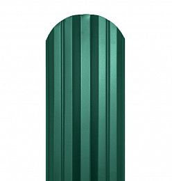 Металлический штакетник М-образный, двухсторон. Н-1.5м, зеленый (RAL 6005)