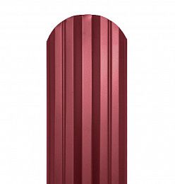 Металлический штакетник М-образный, двухсторон. Н-1.8м, красный (RAL 3005)