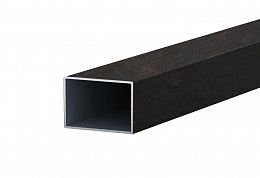 Столб для забора H=1,5м 60х40х1.5 черный металл