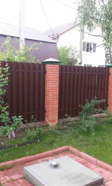 Фото забора шахматка, Алабушево