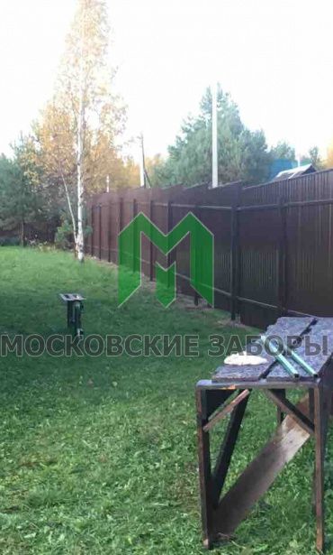 Фото забора из профнастила, Раменский р-н, 47 км