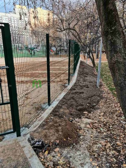 Договор № 23042/21, Ограждение площадки 3д забором
