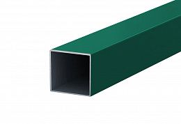Столб для забора H=1,8м 60х60х1,5 порошковое покрытие зеленый
