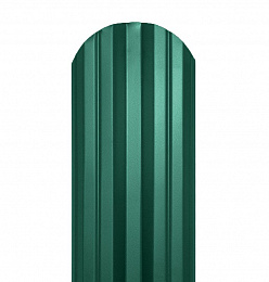 Металлический штакетник М-образный, двухсторон. Н-1.8м, зеленый (RAL 6005)