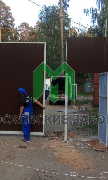 Фото забора из профнастила, Балашихинский район