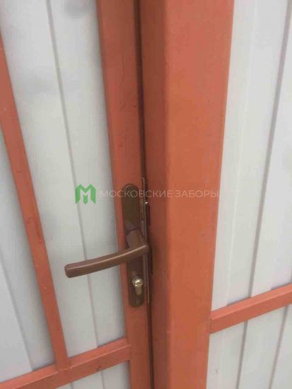 Фото калитки из профнастила