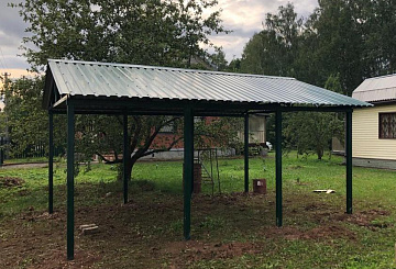 Навес из профнастила