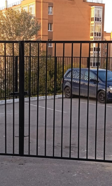 Ограждение из сварных секций для завода в г. Рязань