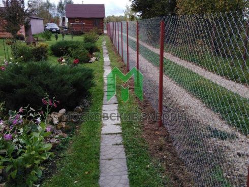 Забор из сетки-рабица. Отзыв клиента.