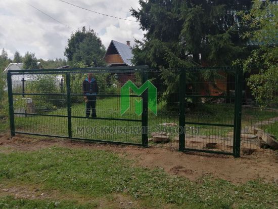 Фото 3D забора, Клинский район, СНТ Лесной ручей