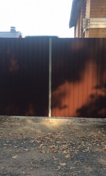 Фото забора из профнастила, Ленинский район, СНТ Восход 192