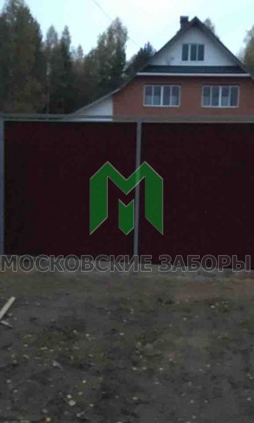 Фото забора из профнастила, Раменский р-н, Жуковский