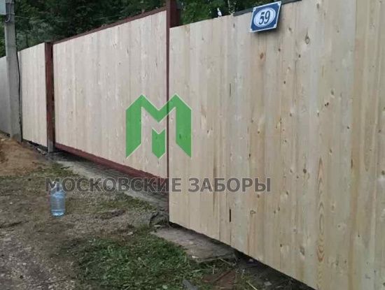 Фото деревянного забора в г. Жуковский