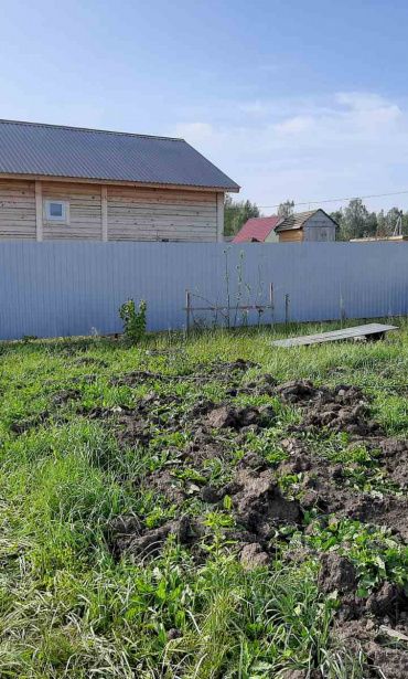 Фото забора из профнастила, Ступинский район, Рудины