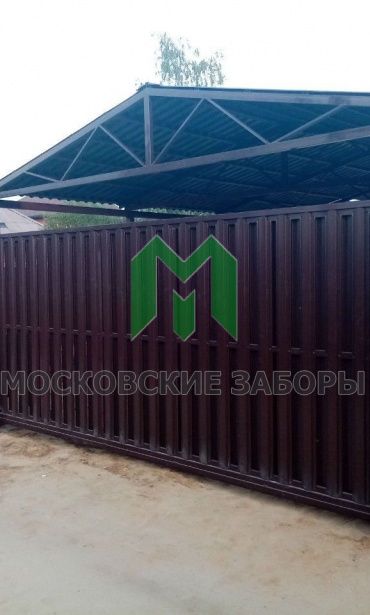 Фото двускатного навеса, Домодедовский район, Домодедово