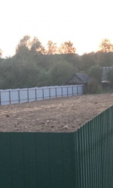 Фото забора из профнастила, Дмитровский район, Борцово