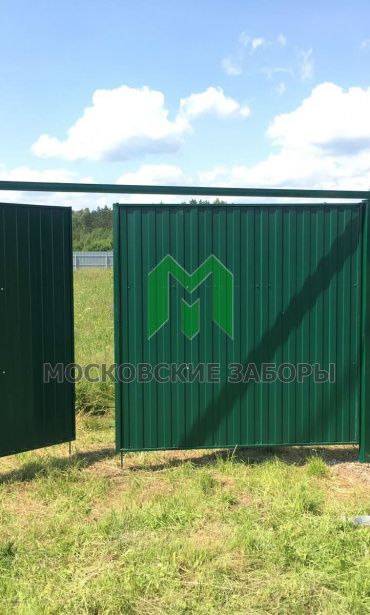 Фото забора из профнастила на 12 соток, Тульская область, п. Есуковский