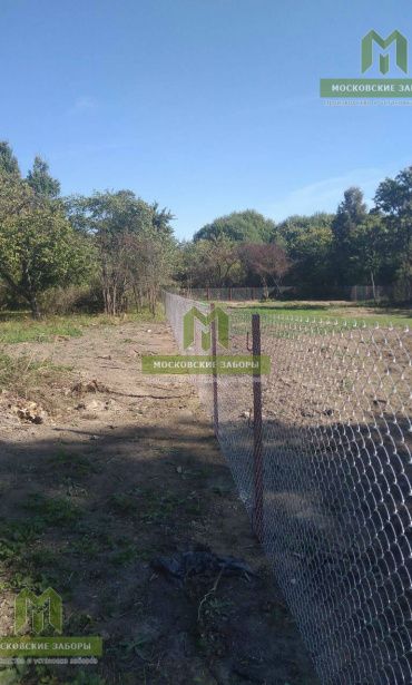 Фото забора из сетки, Мещовский р-н, д. Михайловка, от 7.09.2018