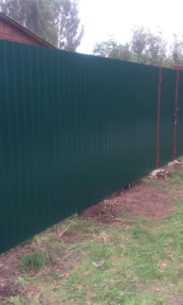 Фото забора из профнастила, город Шатура, СНТ Энергетик