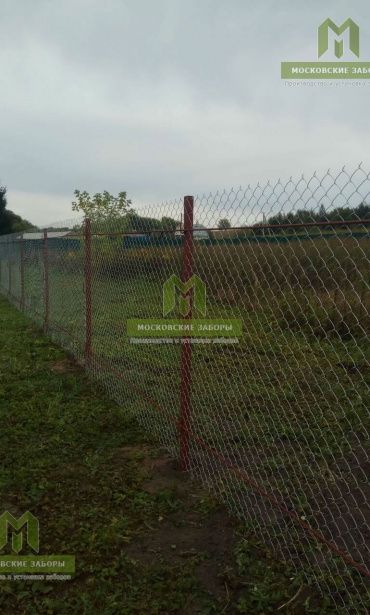 Фото забора из сетки, Серпуховской р-н, д. Селино от 1.09.2018