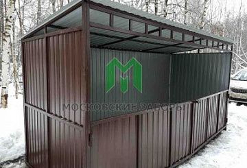 Контейнерная площадка с воротами