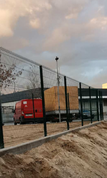 Договор № 23042/21, Ограждение площадки 3д забором