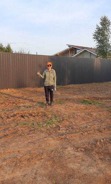 Фото забора из профнастила, Новая город Москва, КП Певчее