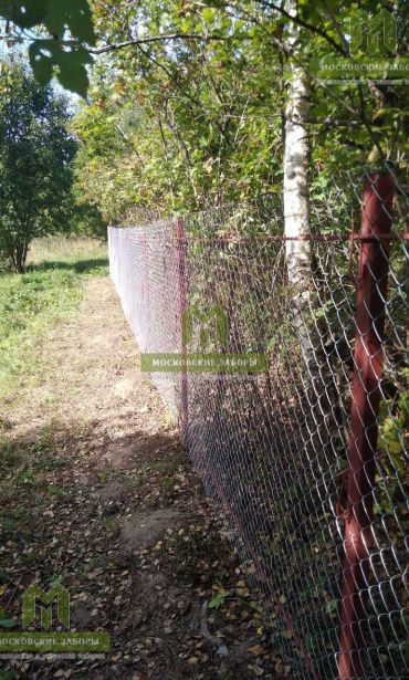 Фото забора из сетки, Серпуховской р-н, СНТ Ветеран от 7.07.2018
